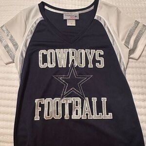 Football Shirt - Navy and White